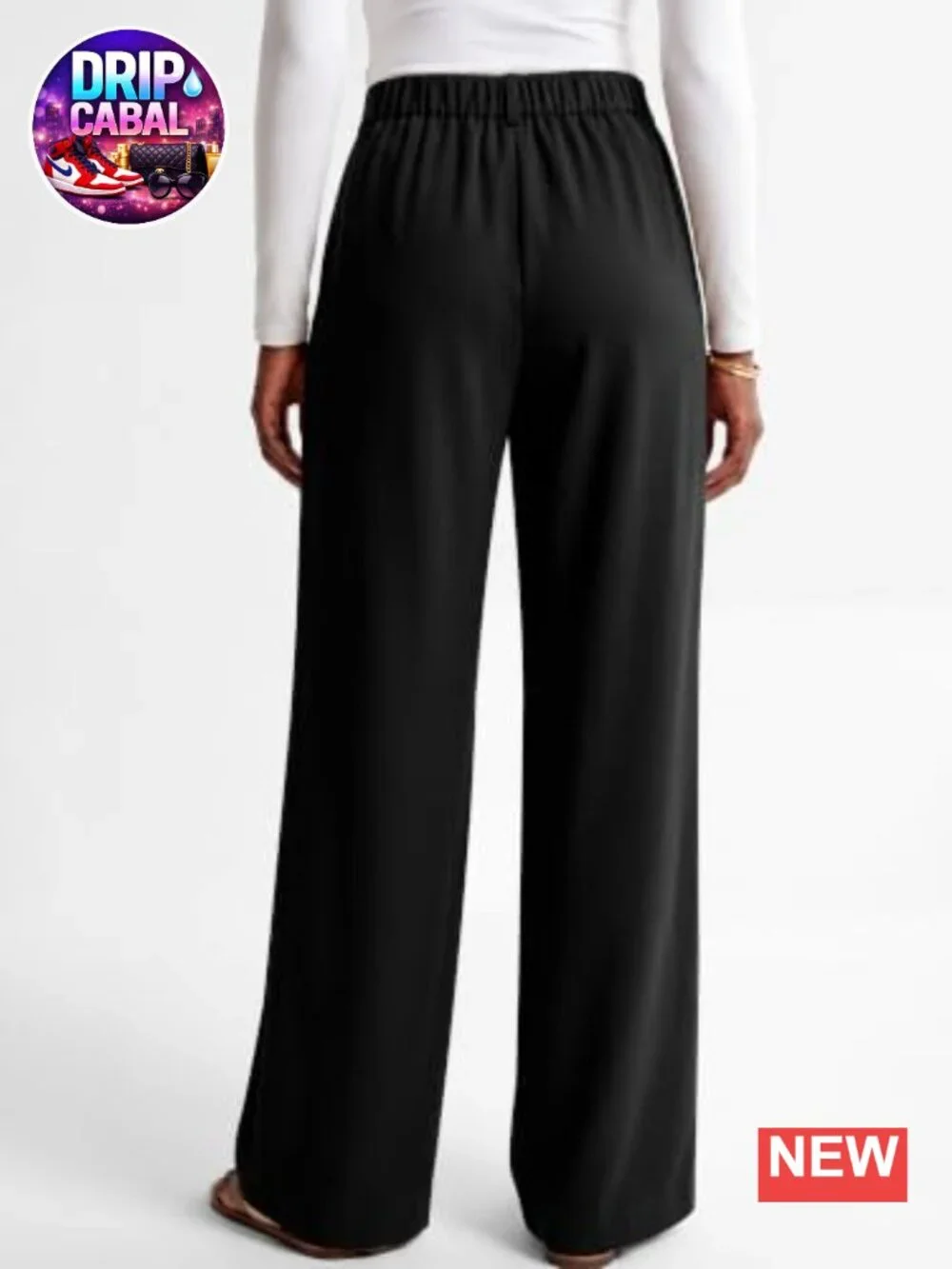 High Waisted Wide Leg Dress Work Pants, Business Casual Office Trousers,